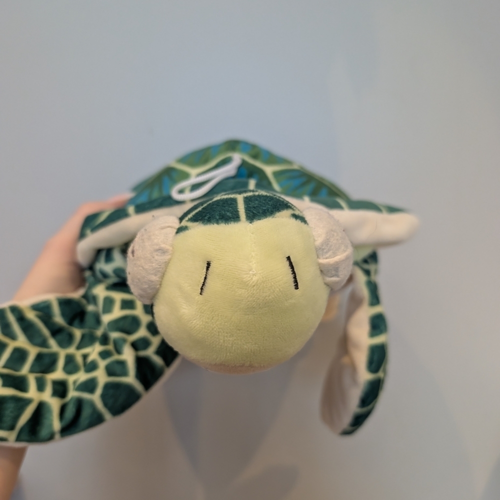 Green and Blue Sea Turtle Plush - Picture 7 of 10